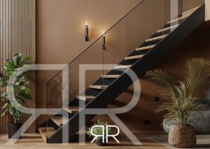 guarda corpo de aço e vidro