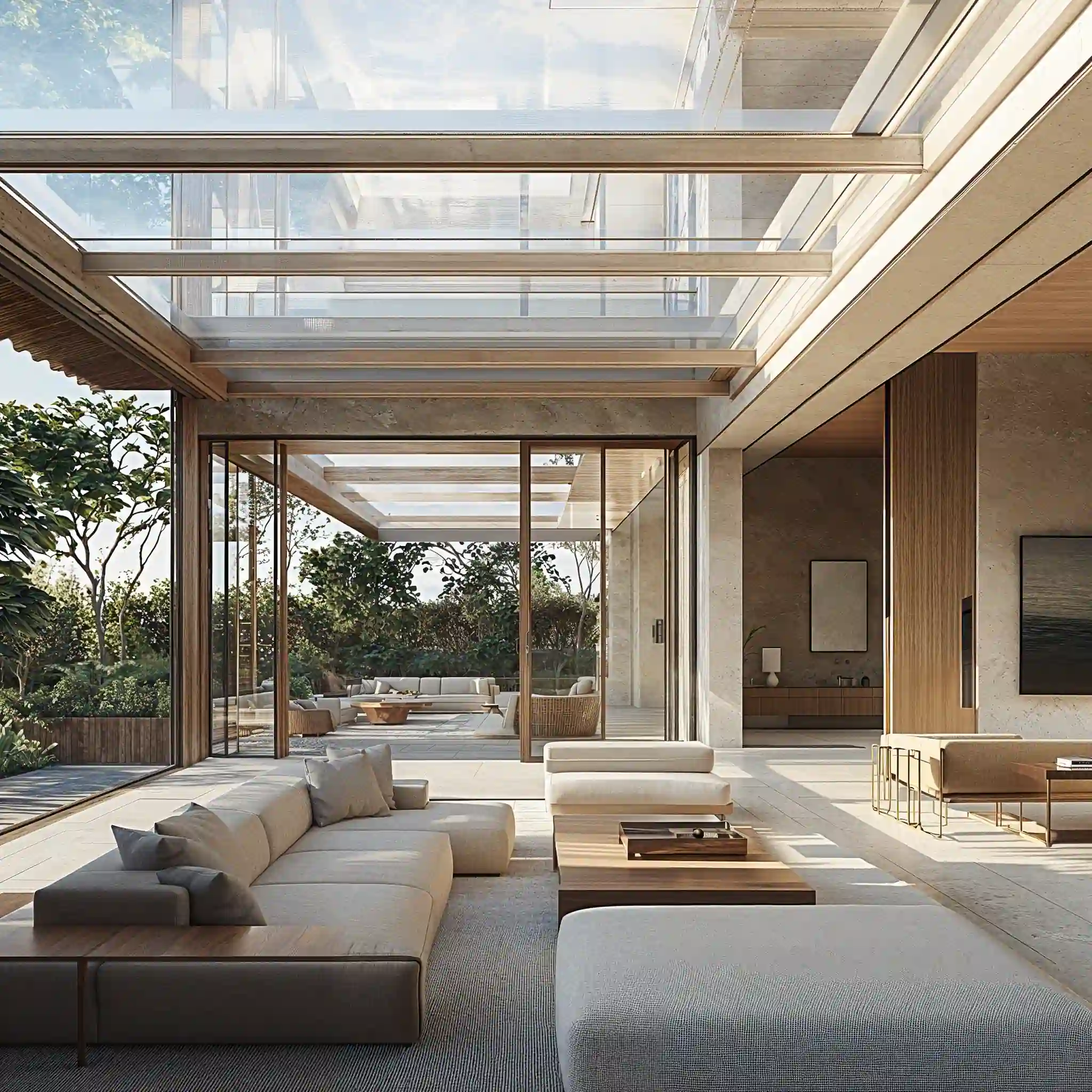Cobertura de Vidro com Madeira: Design e Durabilidade